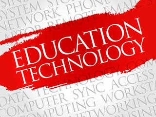 Education Technology word cloud concept