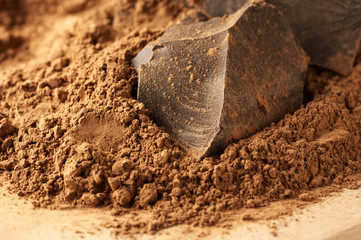Cocoa mass and cocoa powder