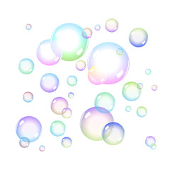 Color Soap bubbles