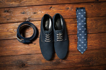 Set of fashionable man's accessories