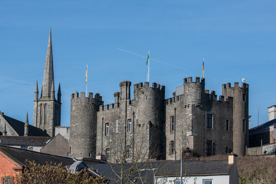 Enniscorthy Castle Ireland and St Mary's Church