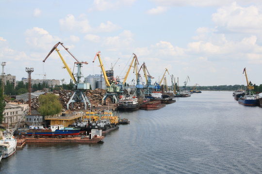 River port. Moscow