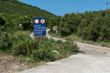 Xenophobic Road Sign