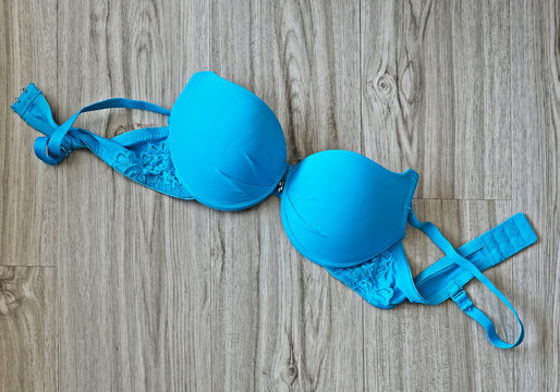 Lingerie on wood background