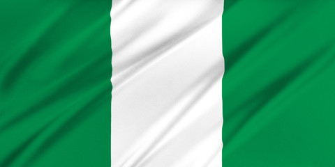 Flag of Nigeria - obrazy, fototapety, plakaty