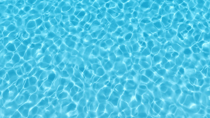 Blue swimming pool rippled water detail - obrazy, fototapety, plakaty