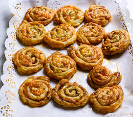 swivels cheese as italian finger food