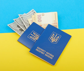 Two Ukrainian passport