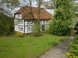 "Rotes Backsteinhaus im Ravensburger Park in Bielefeld in OWL