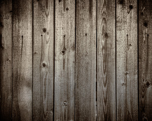 Fototapeta premium Dark wood plank wall texture background