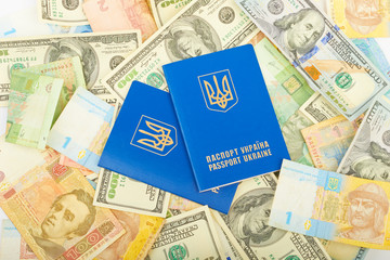 Two Ukrainian passport