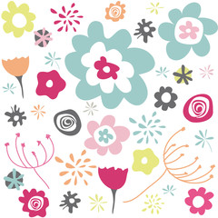 Seamless floral pattern, wallpaper