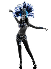 Fototapeta premium woman samba dancer silhouette