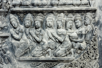 Wall Sculpture thai antique