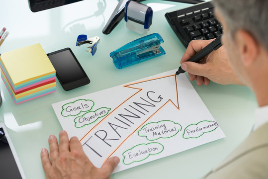 Businessman Planning Training Strategy