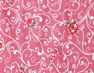 vintage style of tapestry flowers fabric pattern background
