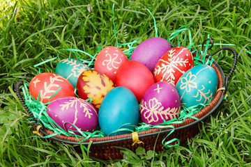 Colorful Easter eggs 