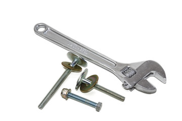 Adjustable wrench and bolts