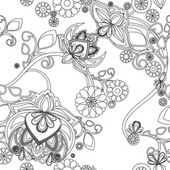 Fototapeta premium vintage floral pattern