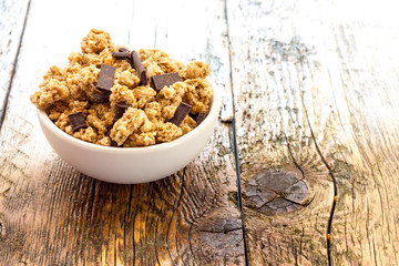 Cereals with chocolate