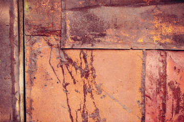 vintage Rusty metal panel textured