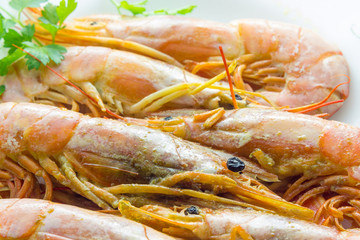 Raw prawns