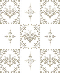 Classic seamless background pattern with carnation