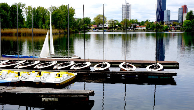 Boats in Danube  River