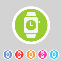 Watch icon sign symbol logo label set