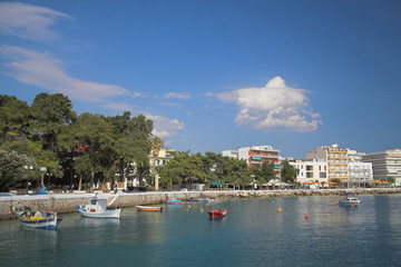 Fototapeta na wymiar City-resort of Lutraki, Greece.