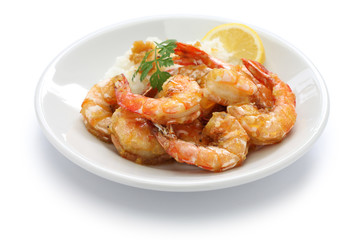 garlic shrimp, hawaiian food