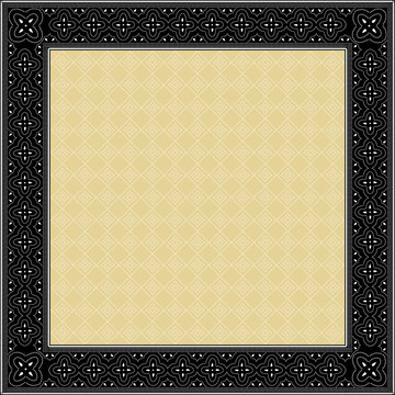 Batik style square frame