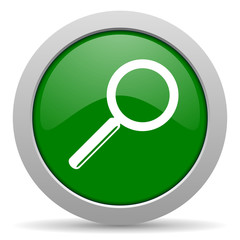 search green glossy web icon