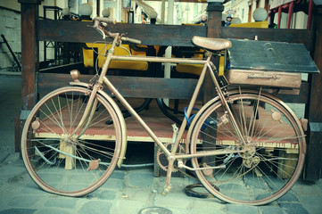 Fototapeta na wymiar Old bicycle