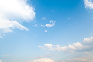 Blue sky with clouds background