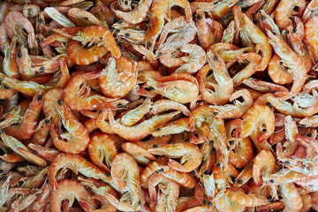 Shrimp in a supermarket