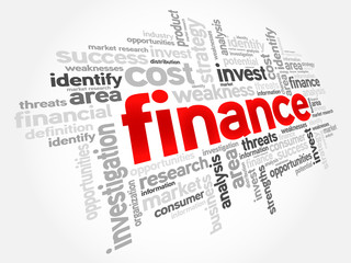 FINANCE word cloud, business concept