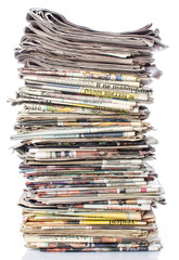 Stack of newspapers