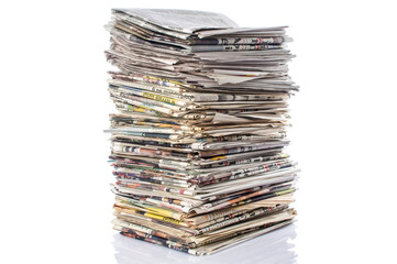 Stack of newspapers