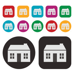 House icon / Real Estate icon / Home icon / vector