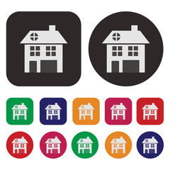 Fototapeta premium House icon / Real Estate icon / Home icon / vector