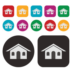 House icon / Real Estate icon / Home icon / vector