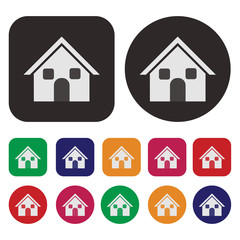 House icon / Real Estate icon / Home icon / vector