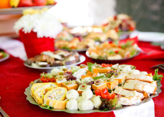Food served on a plate