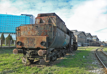 Old steam locomotive