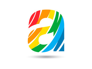 Colorful Letter A