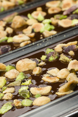 Ingredients for preparation of artisanal chocolate bar