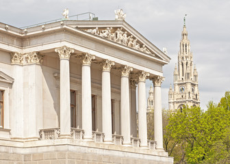 Fototapeta na wymiar Parliament building in Vienna, Austria