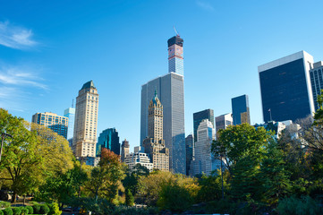 Fototapeta na wymiar New York view from Central Park