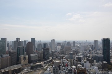Fototapeta na wymiar Skyline von Osaka, Japan